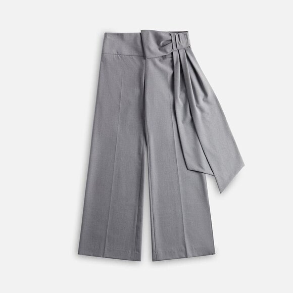 Sandy Liang Pants - NWOT Sandy Liang Suno Pants Light Grey Size 8